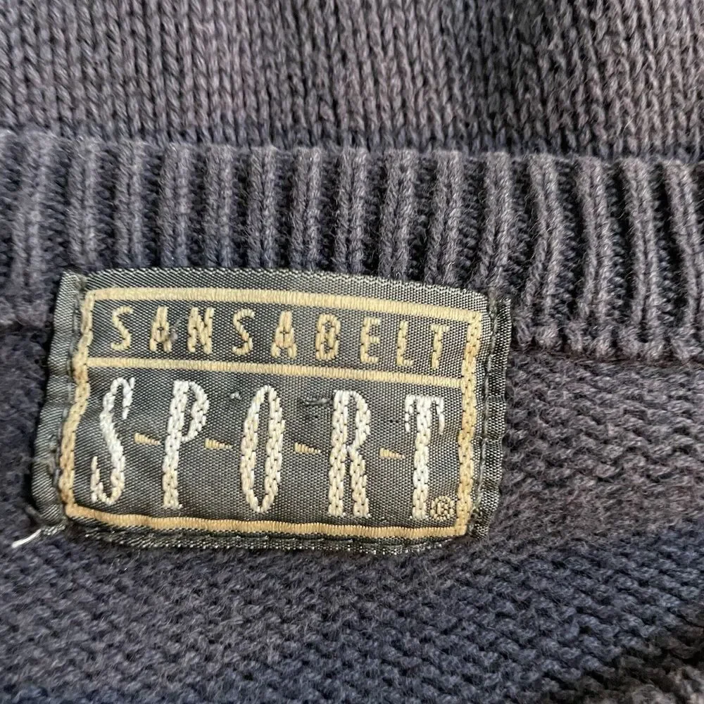 Sansabelt Sport Golf‎ Sweater Vintage Player Theme Cotton Mens Large